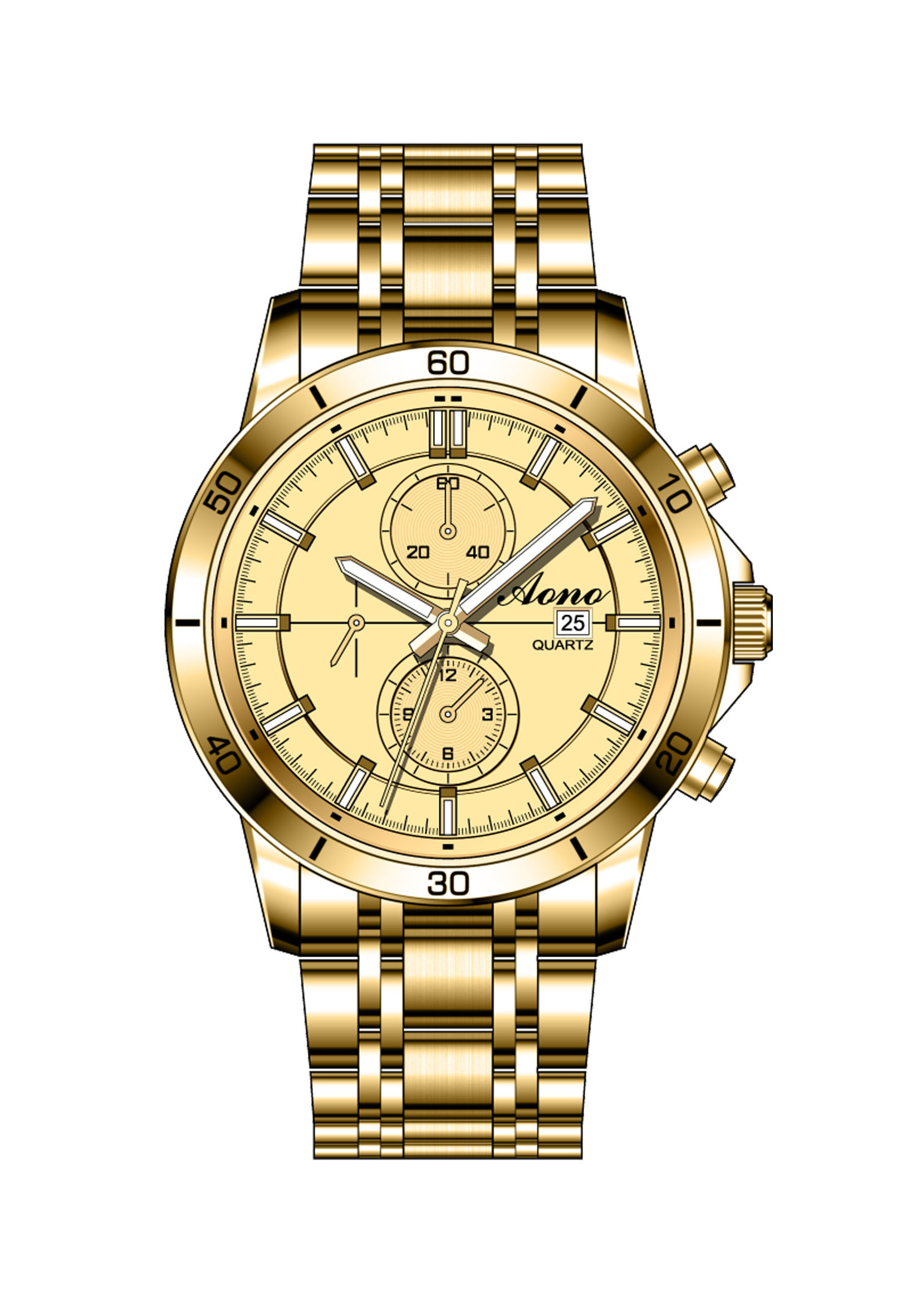 8162G 男款石英表